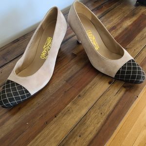 Salvatore Ferragamo suede pumps brand new